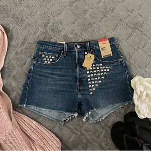 Custom Levi’s High Rise 501 Shorts: Brand New